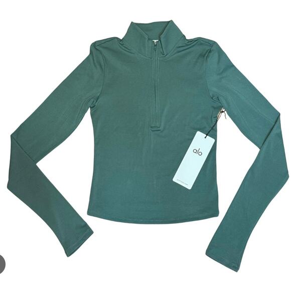 NWT Alo Yoga Softsculpt Precision 1/4 Zip Long Sleeve Size Medium - Picture 1 of 1